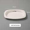 ZISIZ Disposable Oval Paper Plates