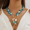 Collier multi-pendentifs haut de gamme: Bijou Transfrontalier avec Étoile de Mer en Perle de Coquillage, Alliage Océanique et Pendentifs en Conque