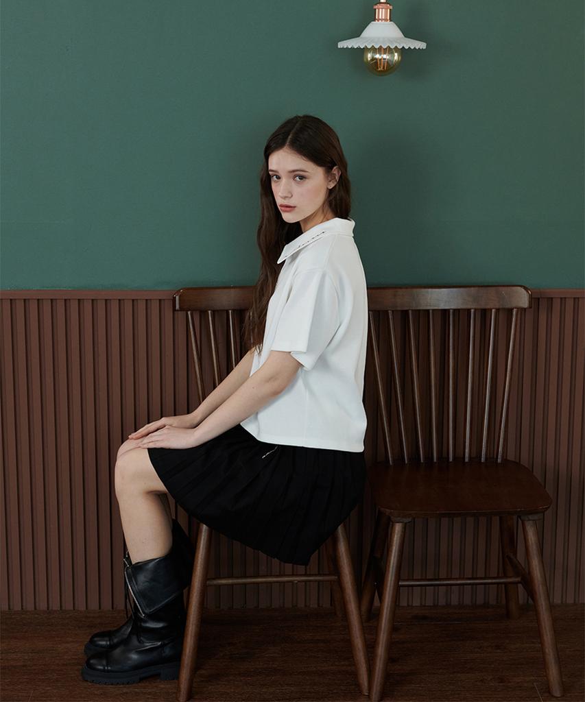 Eoboneoseu Logo Pique Polo Shirt [White]