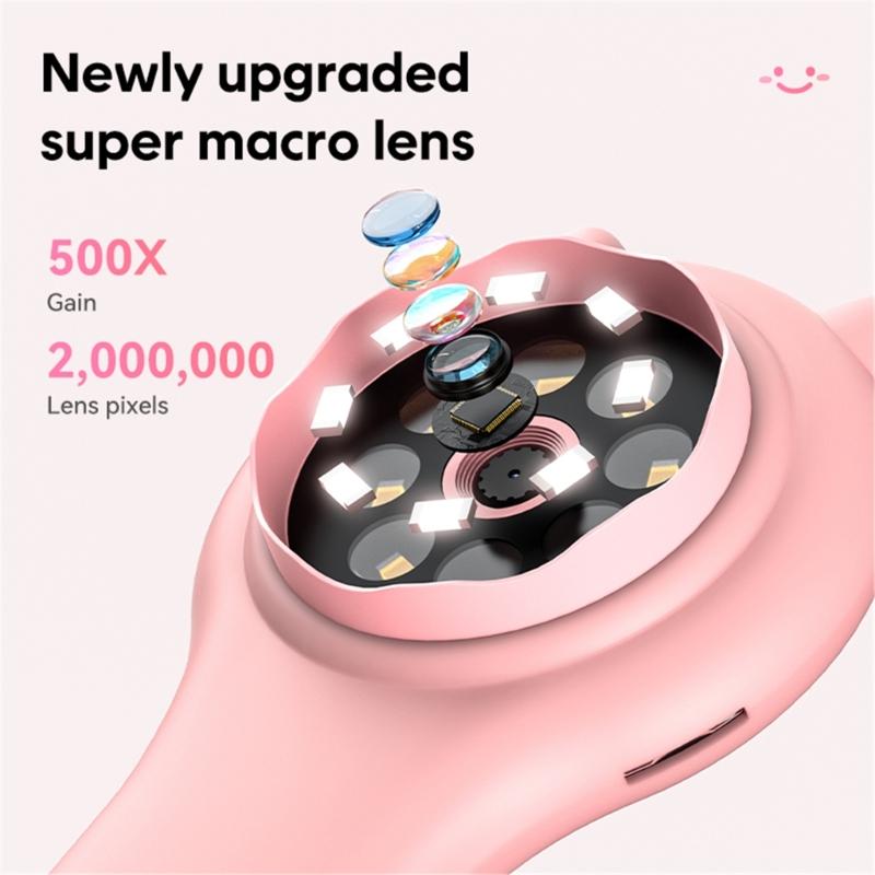 Educational Microscope for Kids Digital Magnifiers with 200x Zoom and 8G Memory Card Perfectly Gift for Children