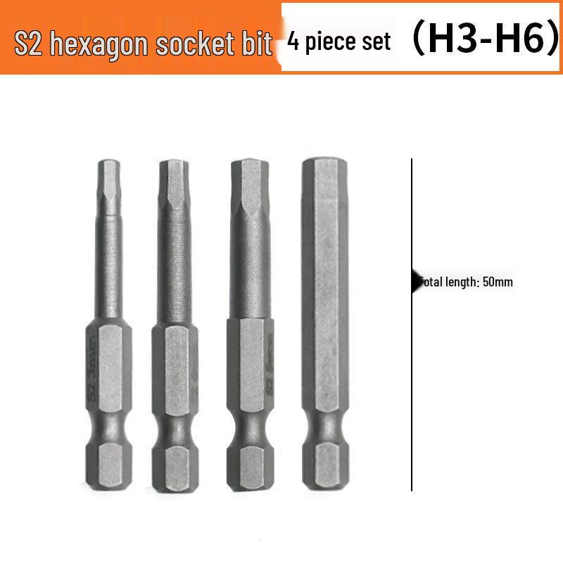 Hex Bit Set for Drills: Super Hard S2 Industrial Extended Screwdriver and Wrench Bits