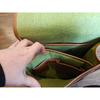 Goat Leather Bag Backpack Laptop Rucksack Vintage Travel Brown Genuine Men's New