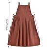 Durable Adjustable Waterproof Apron Korean-style Solid Color Cooking Apron Long Cotton Linen Kitchen Apron Coffee House