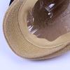 Ht2326 Summer Sun Caps Men Breathable Straw Hats For Men Casual Advanced Forwader  Beret Caps Male Solid Flat Berets For Men