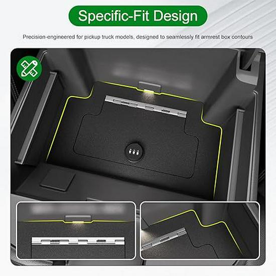 

Chevrolet Car Armrest Safe Storage Box Metal/Alloy