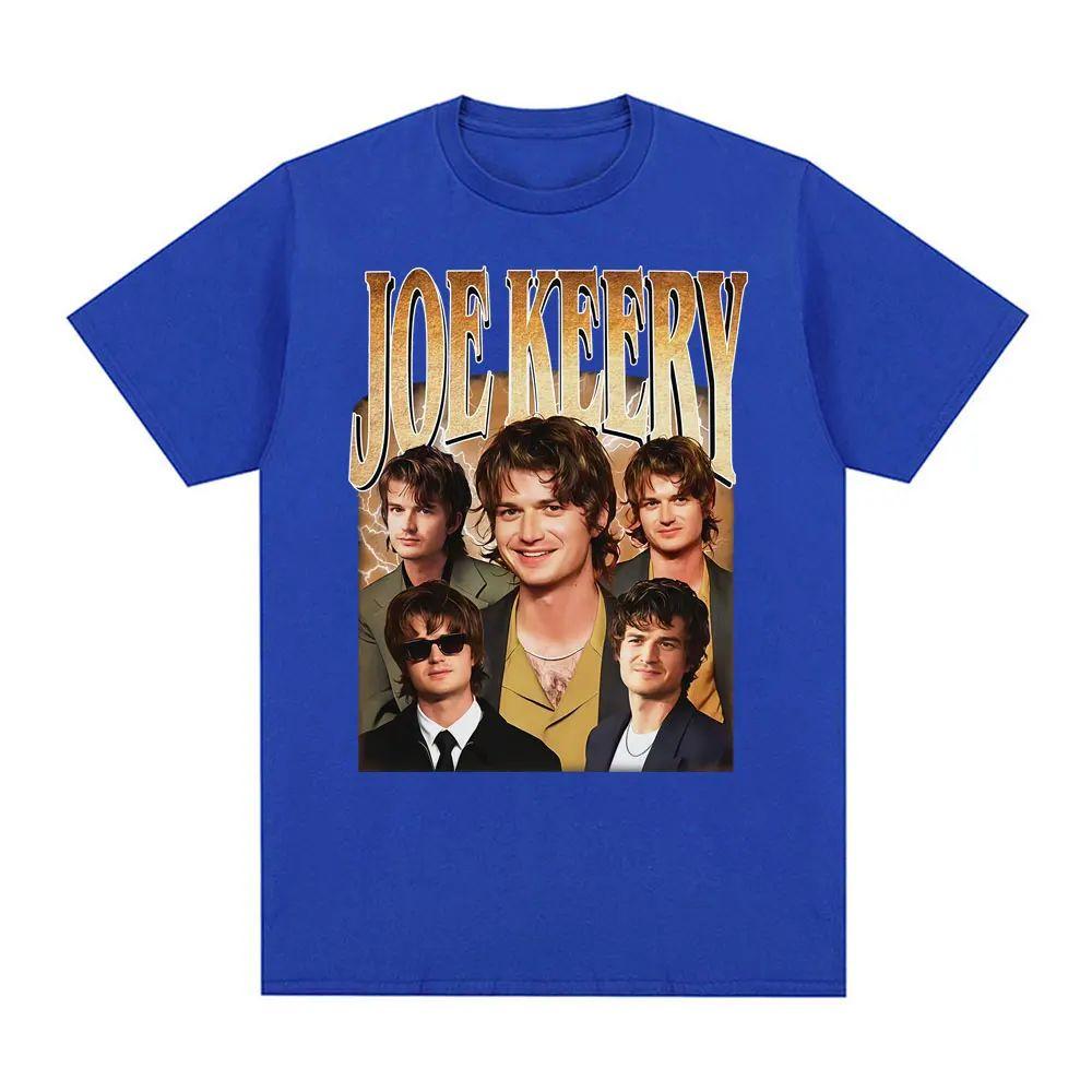 Y2k Retro Harajuku Tshirt Limited Edition Joe Keery Retro Pattern Tshirt Printed Cotton Tops Casual Loose Streetwear Unisex
