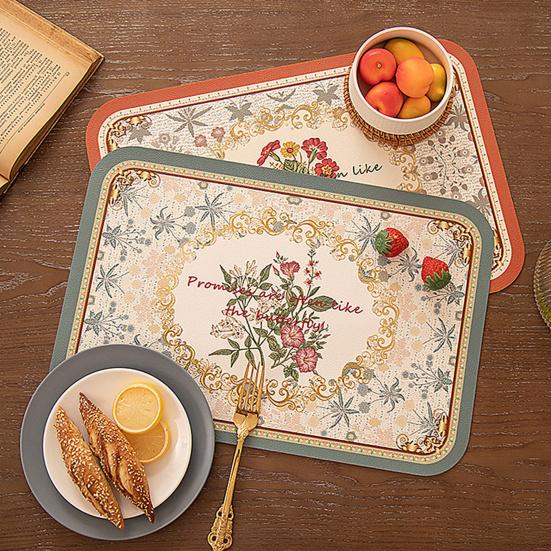 

Настольная подставка для столовых приборов, практичная водонепроницаемая удобная подставка для столовых приборов, винтажная подставка для столовых приборов с цветочным принтом, настольная подставка для столовых приборов для дома