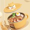 Durable 304 Nonrust Steel Lunch Box 1200ml Oversized Capacity Heat Resistant Noodles Pot With Air Vent Perfect For Campus Dining Office Meals