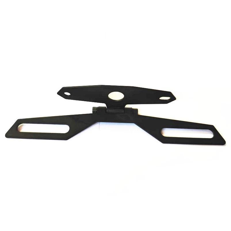 Motorcycle License Plate Holder Rear Light Mounting Bracket Folding Frame Number Holder Universal Mounting