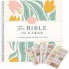 The Bible In A Year: A 52-Week Bible Study Guide for Women, A Spiral Bible Study Guide Journal, A Beautiful Year In the Bible((A4 Size) 1pc)