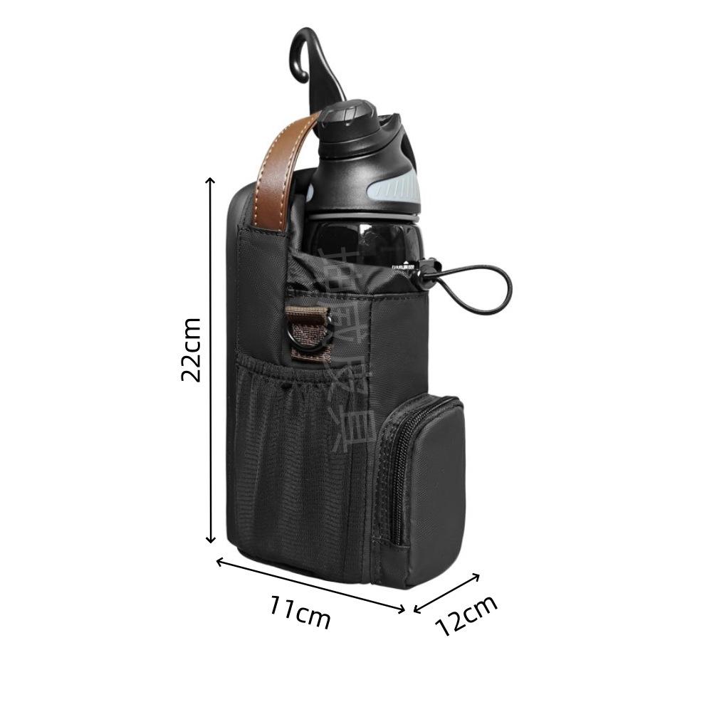 Strong Magnetic Fitness Water Bottle & Storage Crossbody Bag - Large Capacity for Gym Essentials