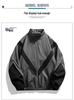 Men's Spring & Autumn Color-Block Sports Jacket with Reflective Strips - Casual Stand-Up Collar.