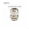 Brass Cord Grip Stainless Steel Strain Relief Wire Seal Fitting for Workbench, Machine