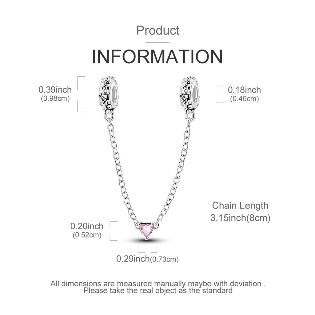 New Copper Safety Chain Moon Flower Star Dangle Charm Fit Original Diy Bracelet For Women Girl Jewelry