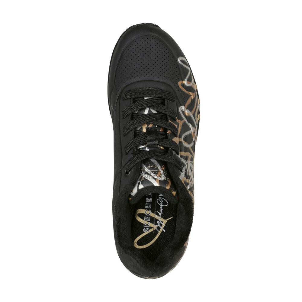 Sneakers Skechers schwarz / gold Uno Metallic Love