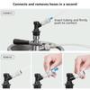 Kunststoff-Schnellverbinder, 3/8" X 7/16" FFL Steckfitting für 9,52mm Schlauchleitung, Heimbrau-Schnellverbinder für Ball Lock Bierdispenser