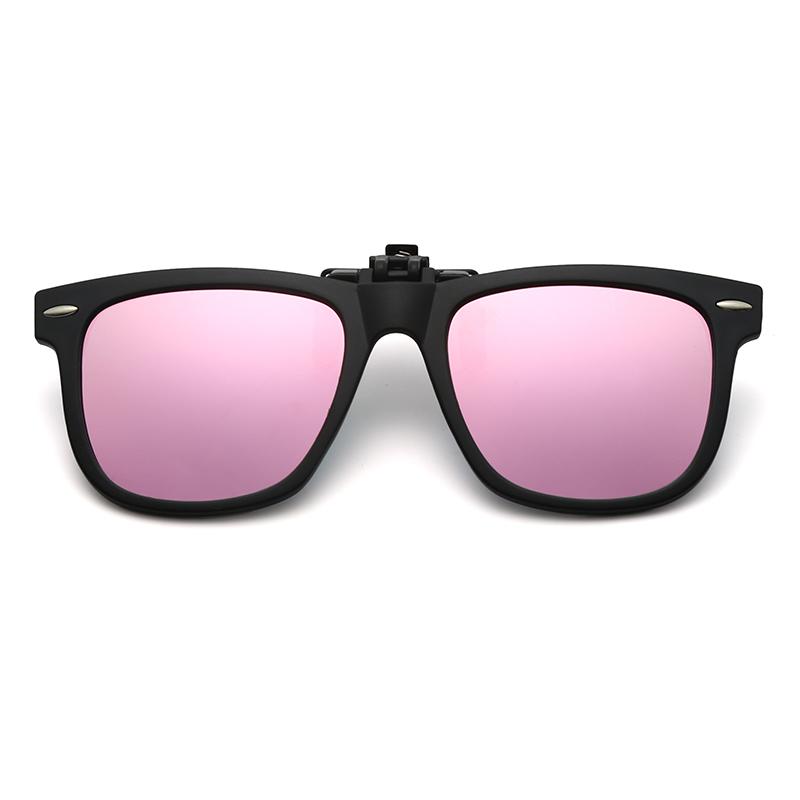 Dziecięce spolaryzowane okulary przeciwsłoneczne typu clip-on z odchylanymi soczewkami fotochromowymi, antyodblaskowe, kwadratowe okulary w stylu vintage