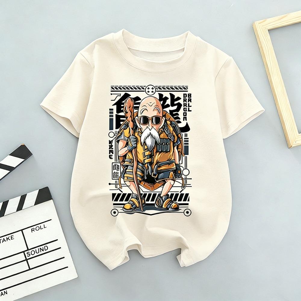 

Plus Size Dragon Ball Summer Anime Printed Men Women Tshirt Casual Parent Child Top Fashion Street Wear Harajuku Style Y2K S