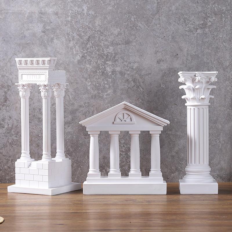 Greek Ancient City Building Model Statue Resin Desktop Decor For Photography And Gift Giving