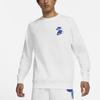 Nike Sportswear World Tour Logo Bestickter Hoodie Weiß DD0883-100