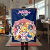 Japanischer Anime niedliches Cartoon-Thema Sailor Moon Tsukino Usagi Decke geeignet für Heimbetten, Sofabezüge, Büro-Nickerchen, Outdoor-Warme Decken O15