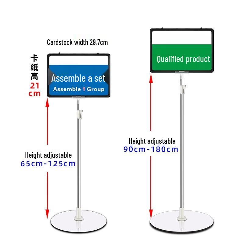 NaiDuo A4 Adjustable Floor Sign Holder Stand
