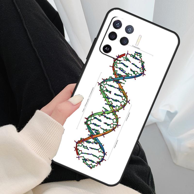

Science DNA Biology Case For Oppo A96 A76 A16 A60 A98 A58 A78 A18 A38 A80 A40 A77 A57 A17 A74 A54 A94 A15 A5 Pro OPPO A94 5G