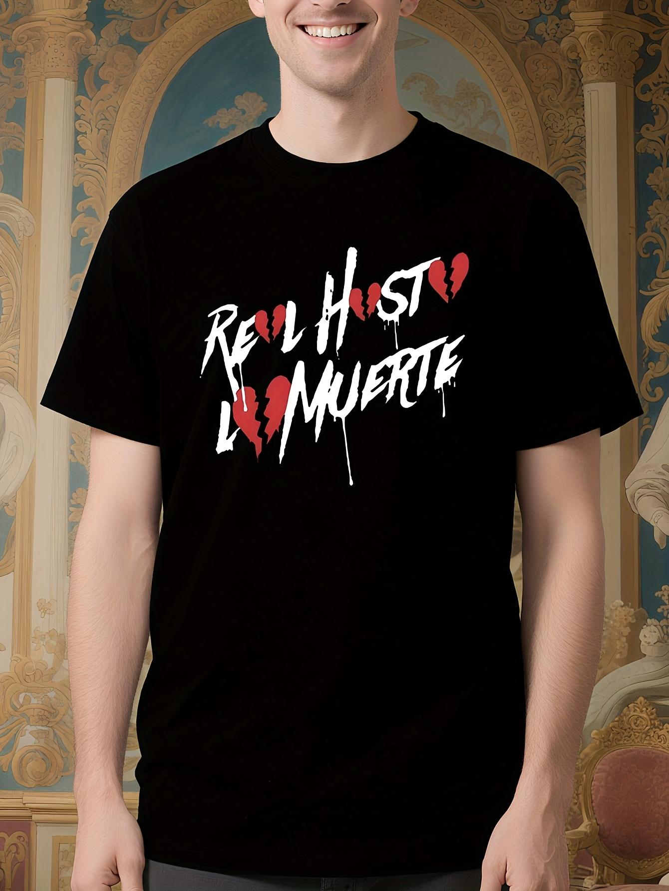 Anuel AA Real Hasta La Muerte Oversized Cotton Graphic Ts... XXXXL