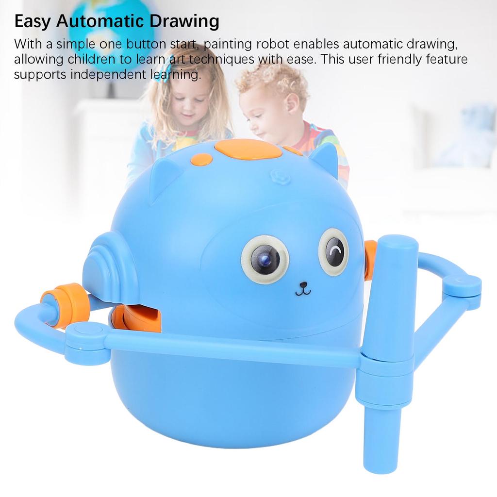 Educational Drawing Robot for Kids Interactive with Cards Automatic Painting Robot Early Education Toy Childhood Enlightenment