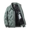 Herren Daunenjacke Winter Freizeit Stehkragen Verdickt Warm Winterkleidung Große Größe Weiße Entendaunenjacke Herren