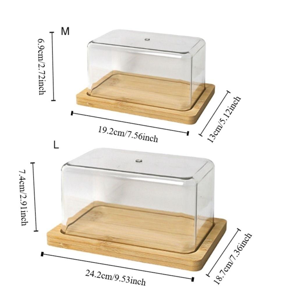 Rectangular Countertop Butter Dish Nordic Style Butter Container Butter Storage Box Snack