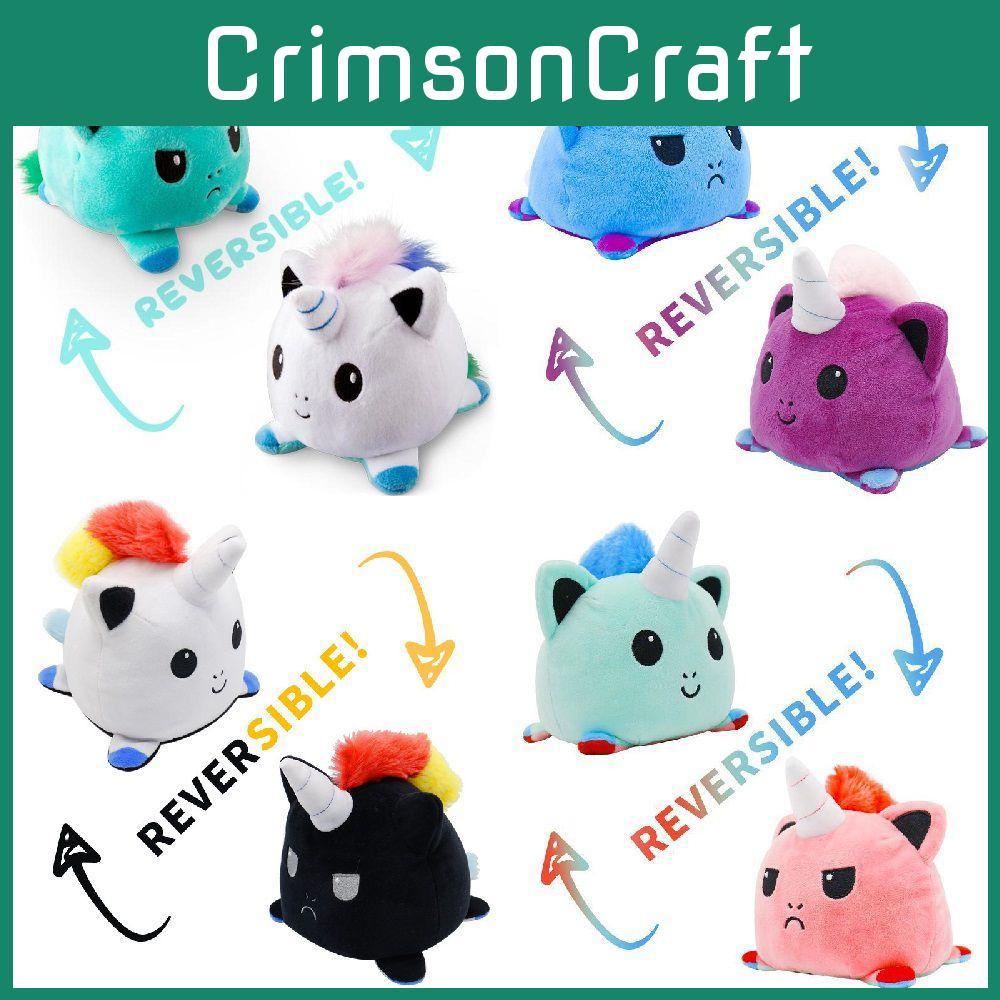 Adorable Reversible Flip Unicorn Plush Stuffed Toy Soft Animal Ideal For Kids