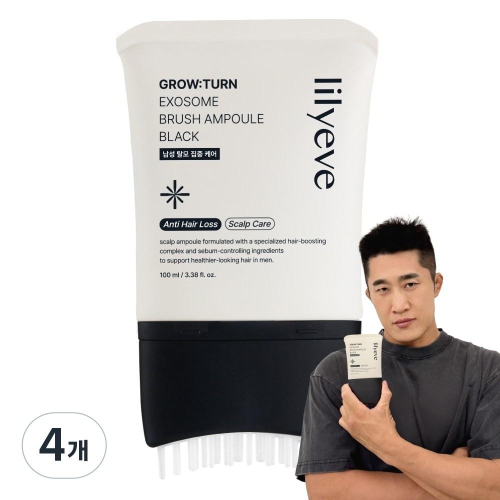 LilyEve Growton Exosome Brush Ampoule Black 4 pcs 100ml