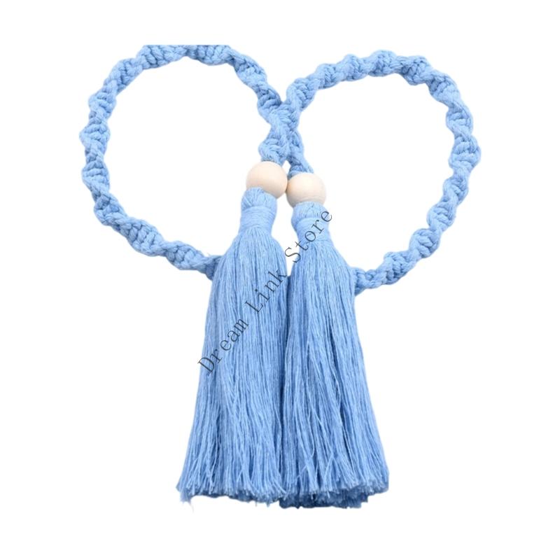 Curtain Tiebacks Rope,Decorative Handmade Tie Backs Curtain Holdbacks Holders Cord for Window Drapes Outdoor Indoor