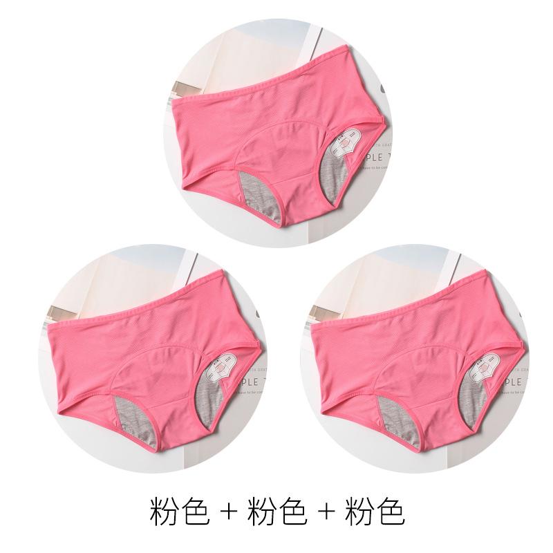 3Pcs Leak Proof Menstrual  Panties Women Underwear Physiological Waist Pants