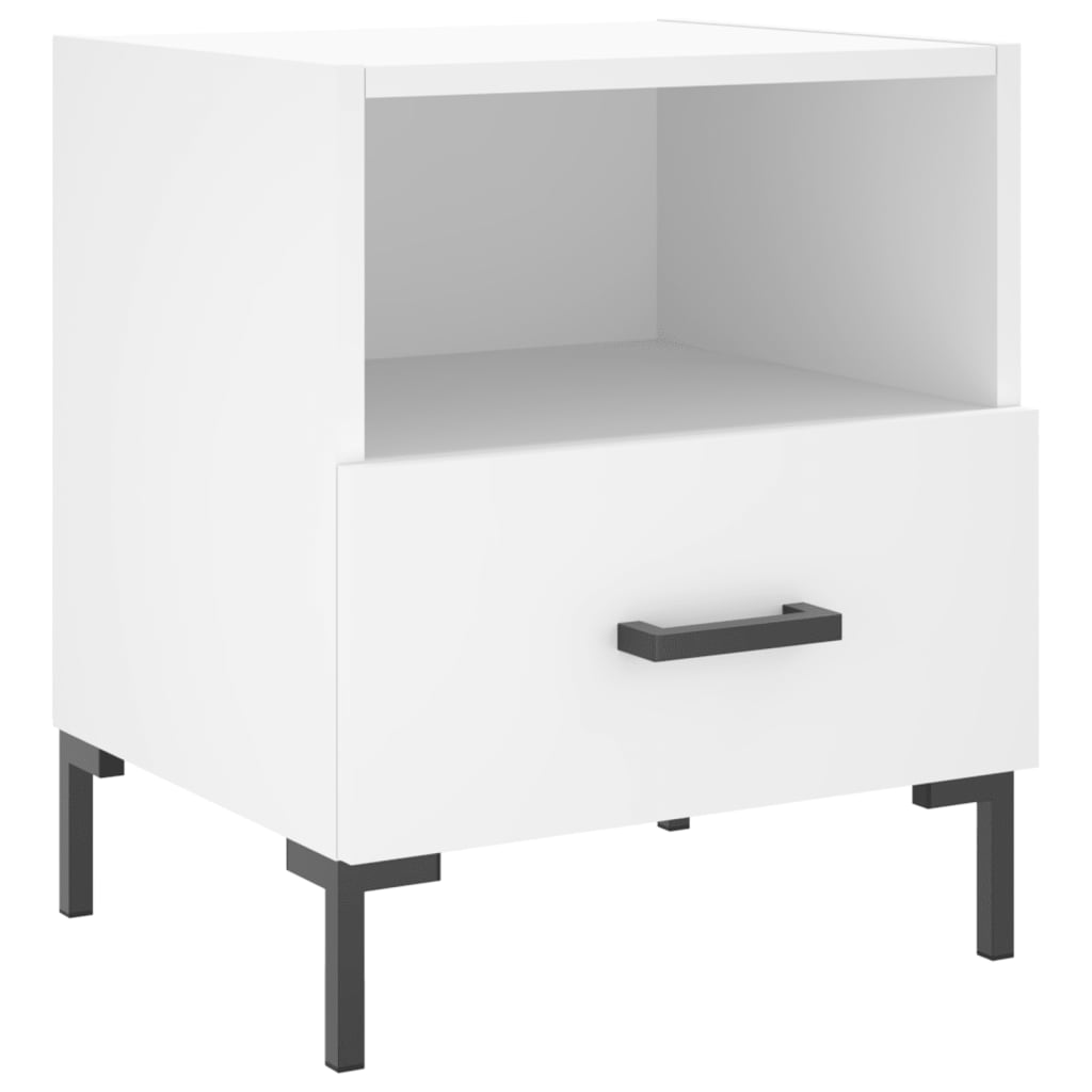 Nightstands 2 pcs White 40 x 35 x 47.5 cm Particleboard