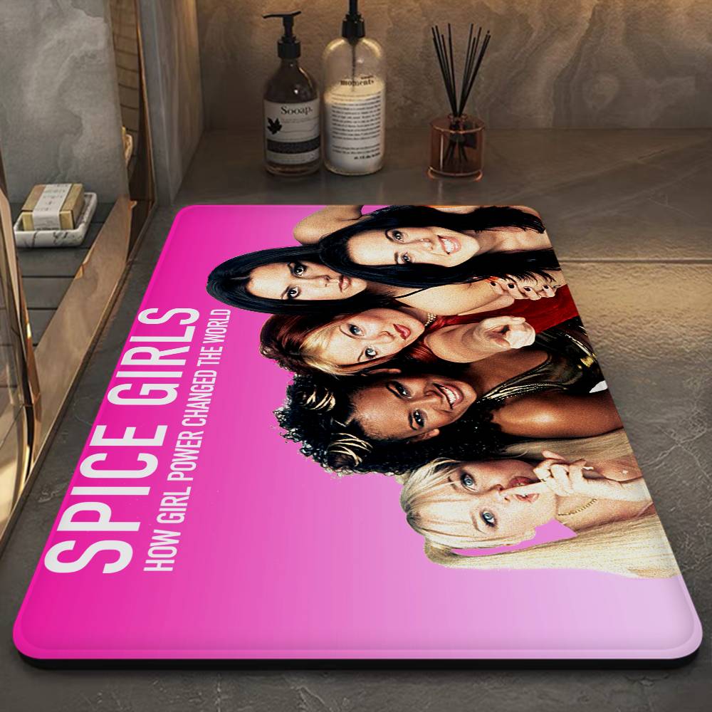 S-Spice Girls Fußmatte Kinderzimmer Schlafzimmer Dekoration Balkon Rutschfeste Fußmatte Wohnzimmer Fußmatte Teppich