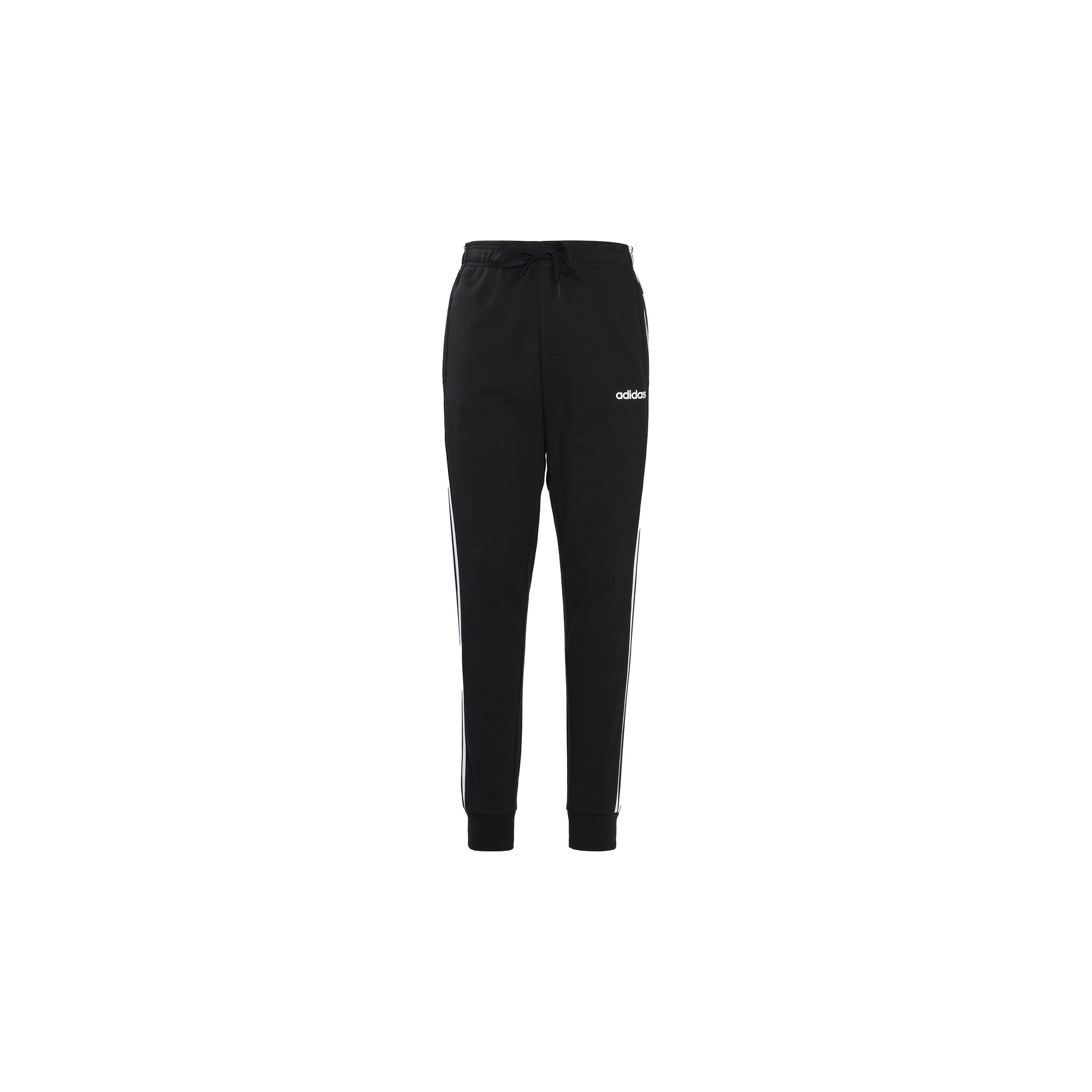 adidas Essentials 3-Stripes Tapered Cuffed Pants Men Black Men s DU0468 XS