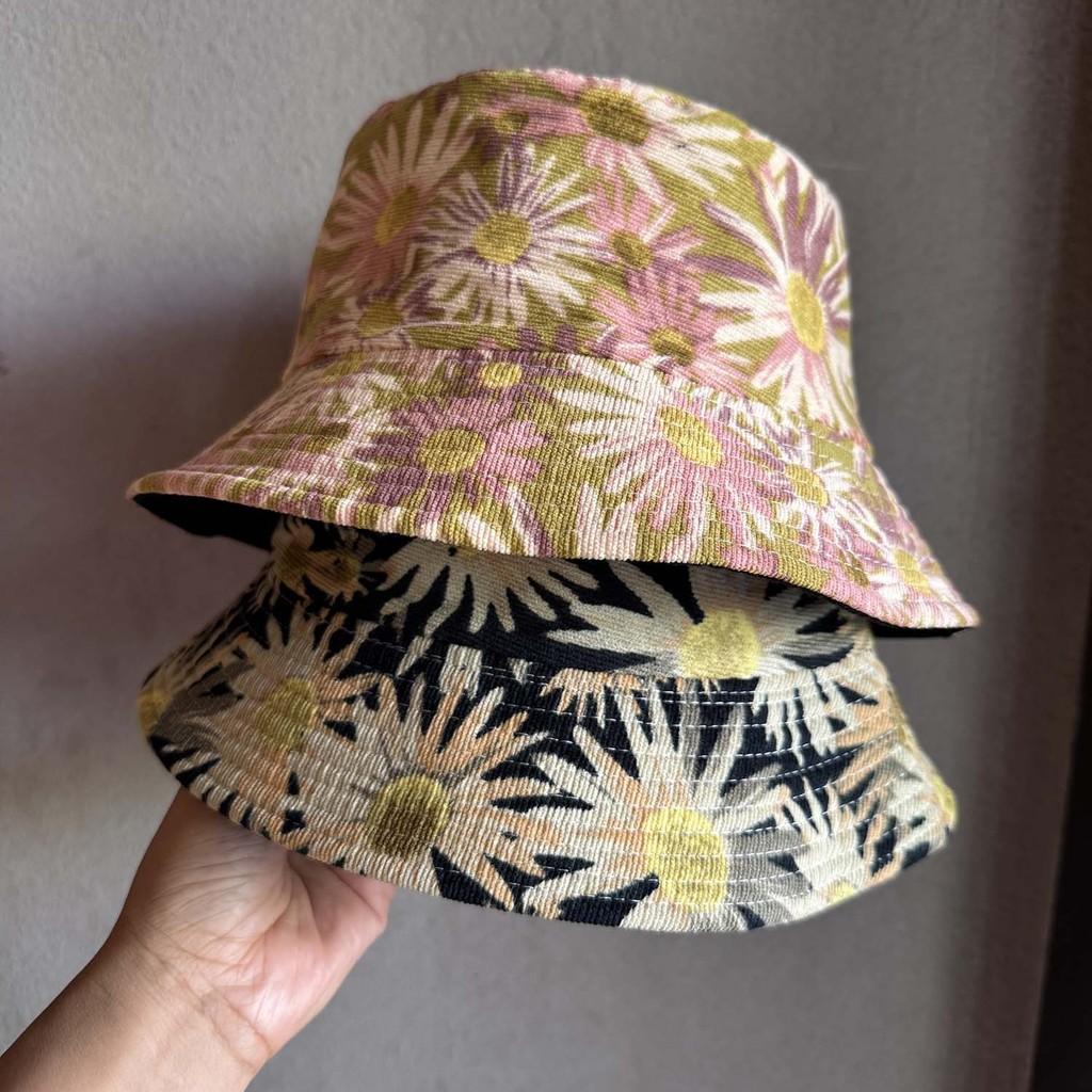 Sunflower Denim Bucket Hat With Wide Brim For College Style And Sun Protection