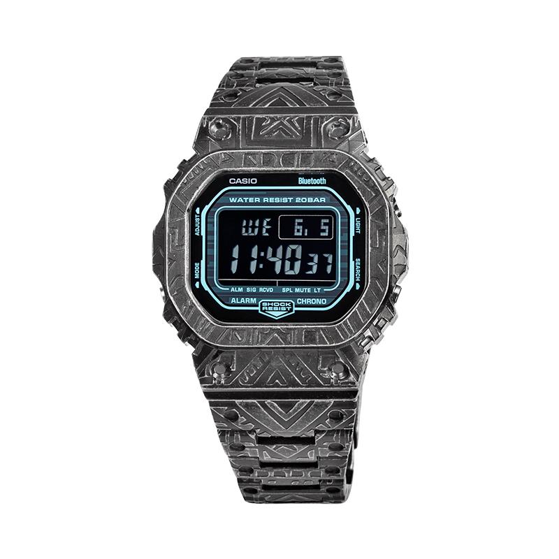 CASIO Unisex G-SQUAD Series 43.2mm Silver Blue Watch DW-B5600G-2(Team788--) Mirror Finish Blue