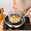 1 Piece Stainless Steel Steamer Basket Vegetable Steaming Basket Metal Mesh Strainer with Handles for Washing or Cooking Vegetables, Eggs, Pasta