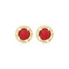 Vintage Cat Eye Textured Sunflower Stud Earrings – Luxury Geometric Metal Style for Women