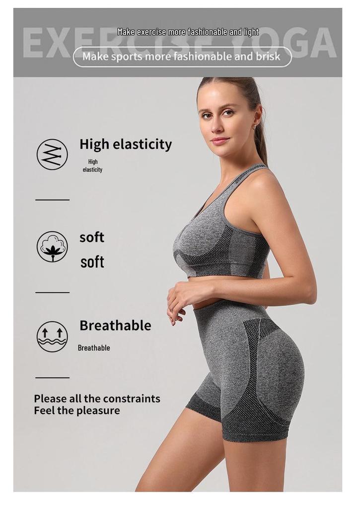 Damen Cross-Border Fitness Sportweste & BH Set