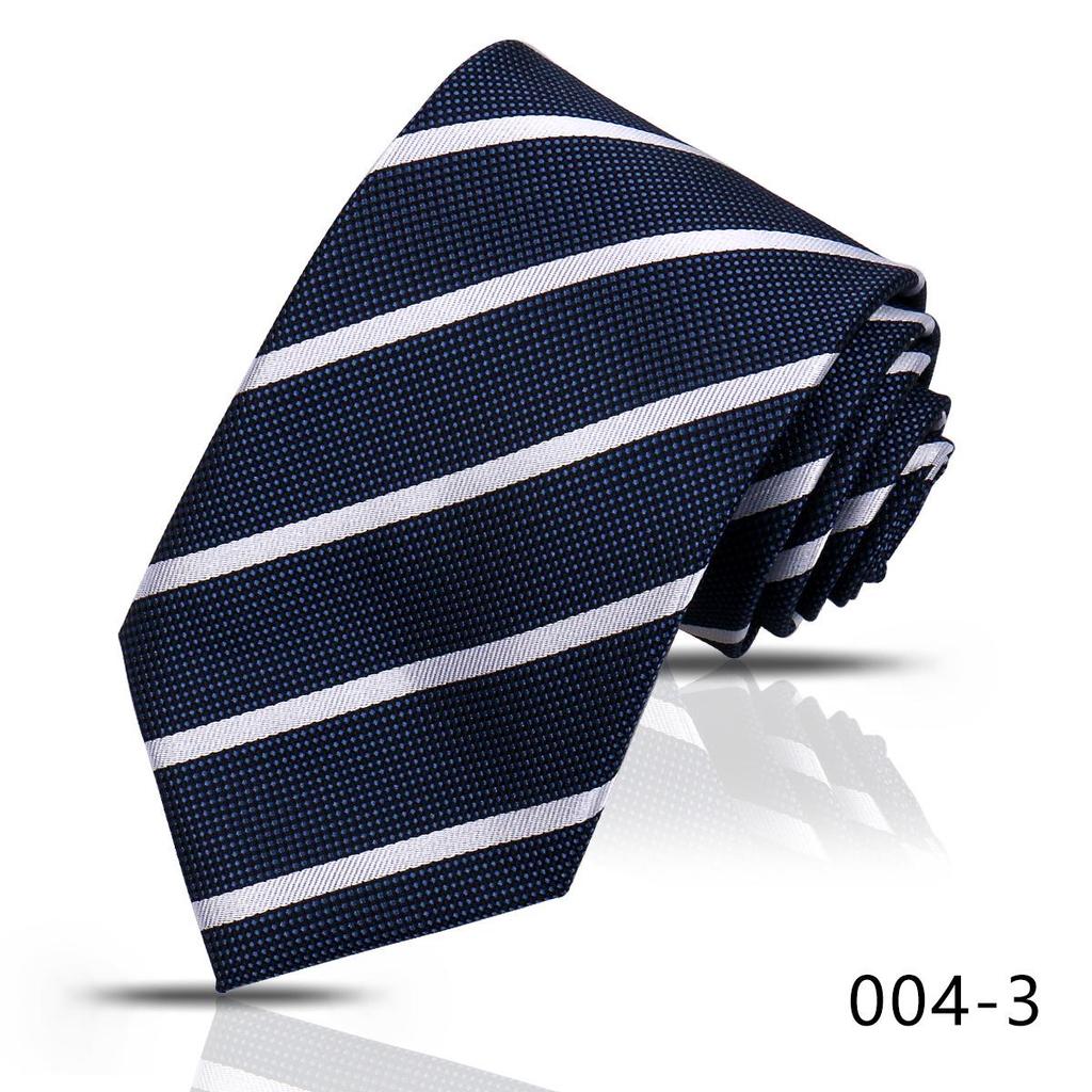 Hochwertige Herren-Seidenkrawatte, 8 cm breit, für Business und Hochzeitsanzug, mit diagonalen Streifen und Karomuster