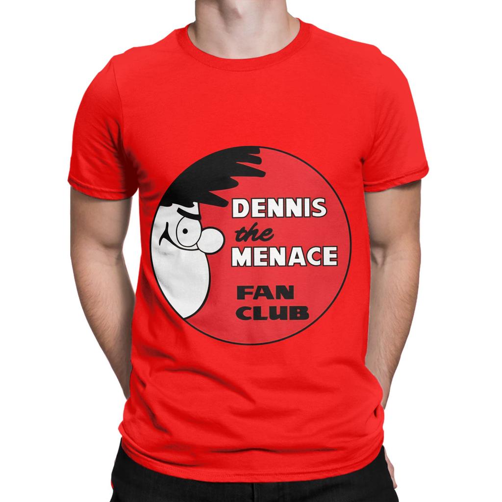 Dennis the Unisexace Fan Club Funny 100 Cotton TShirt The Beano Tops Tees For Unisex