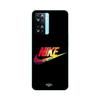 Case for Oppo A57s 4G Nike Colorful Logo Black Front