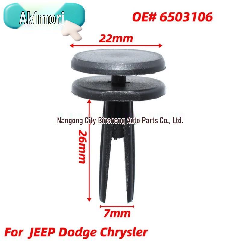 

30PCS Bumper Cover Clips 6.3mm for Jeep Chrysler 6503106 Grand Cherokee