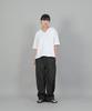 SAINTCREW Pocketless Work Elastic Waist Wide Pants Eww-385 Denim Black