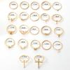 22Pcs Bohemia Cross Knuckle Rings Set For Women Gold Silver Color Heart Butterfly Snake Shape Charm Ring Fashion Daily Jewelry