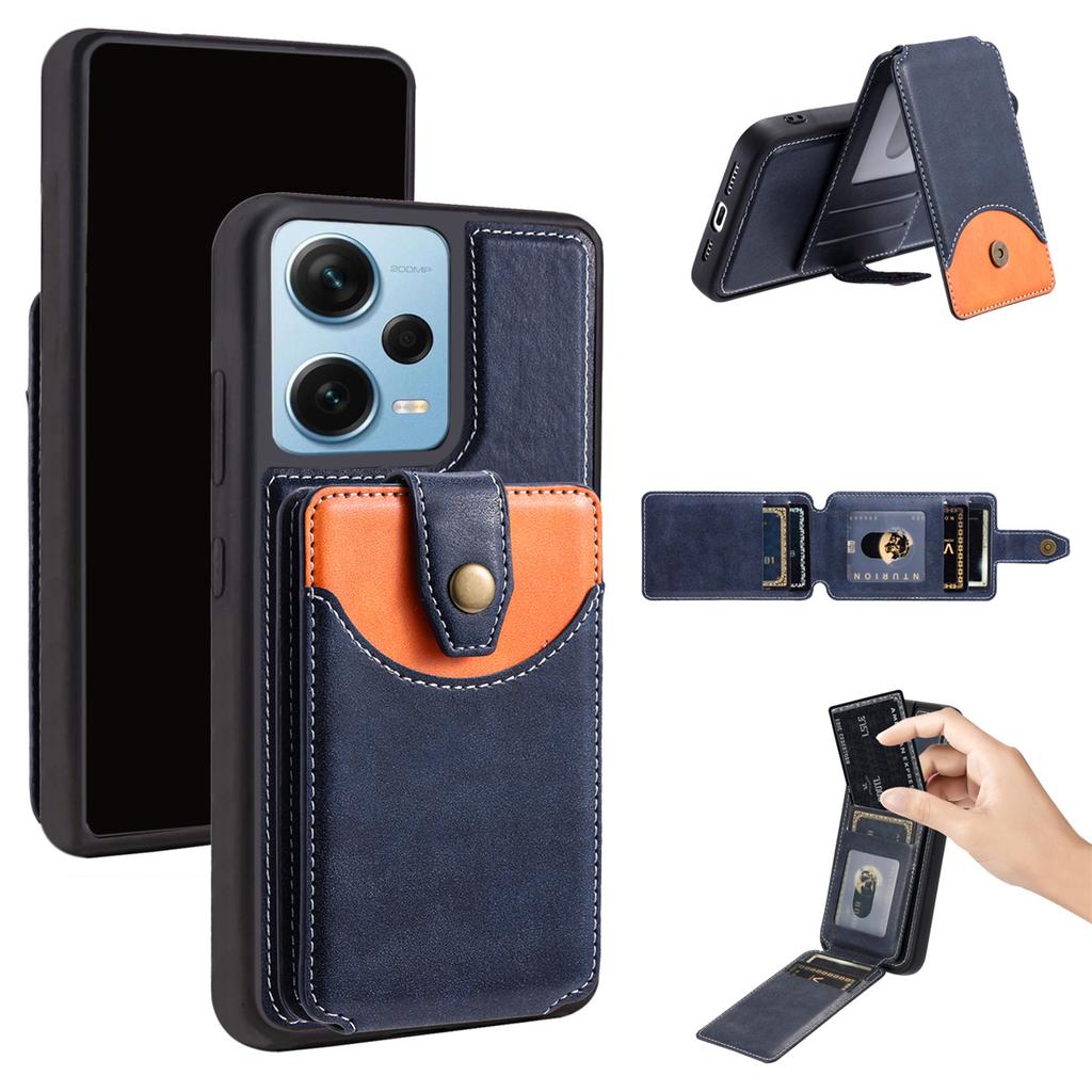 Universal Magnetic Card Holder Case for Compatible with Redmi Note 11-Note 13 Pro, POCO X5/M6 Pro/X6 5G, Redmi 12C/11A